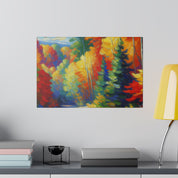 Autumn Cascade Symphony Fall Painting Canvas