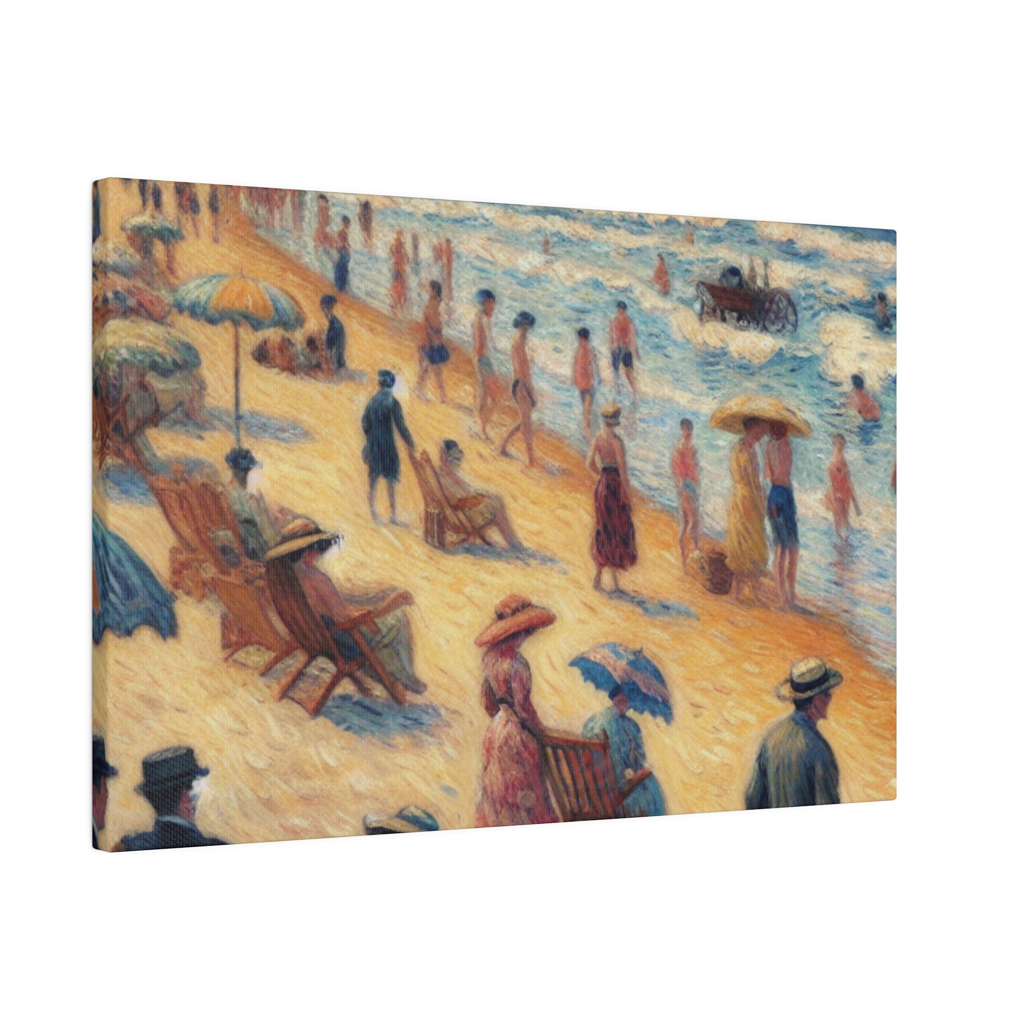 Seashore Nostalgia Beach Painting Canvas