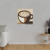 Contemporary Minimalist Brew Impressions Coffee Wall Art Canvas