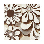 Psychedelic Petal Explosion: The 70s Floral Reverie Floral Wall Art 70s Artwork Canvas