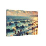 Vintage Seaside Beach Canvas