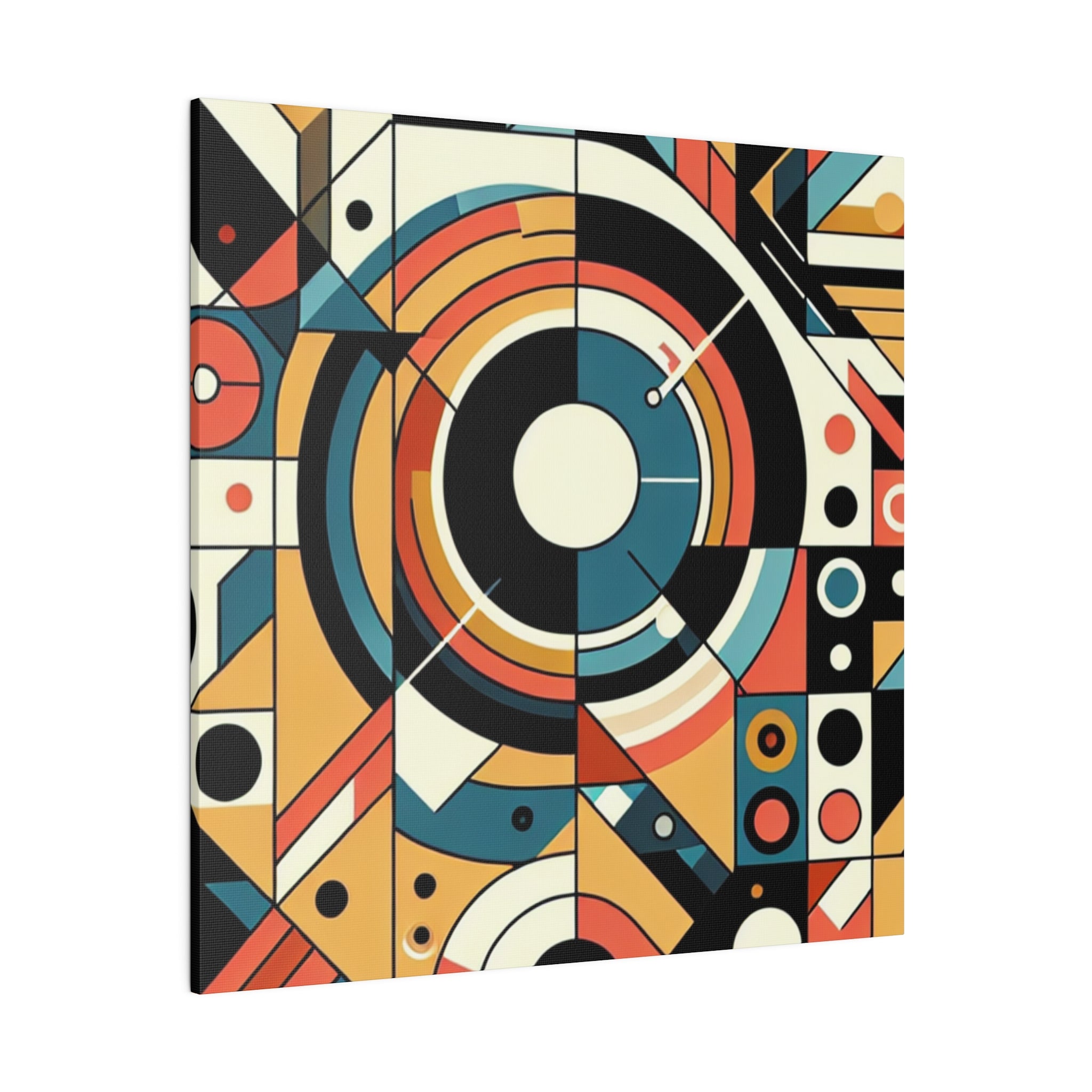 Maximalist Geometric Extravaganza Geometric Painting Canvas