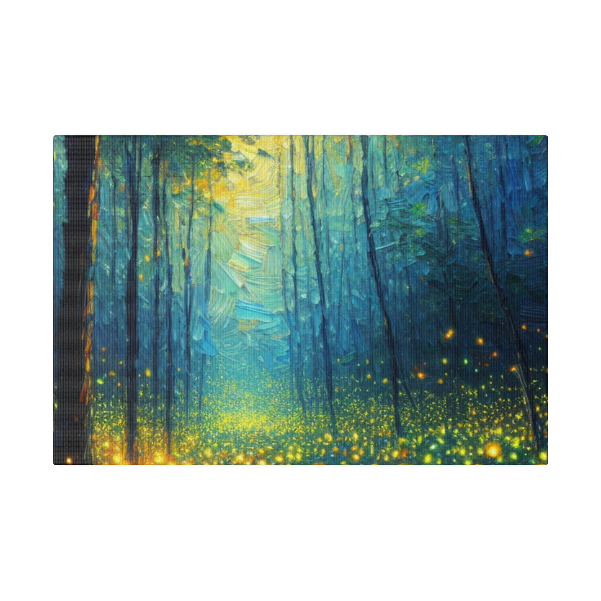 Luminary Firefly Woodlands Forest Painting Canvas