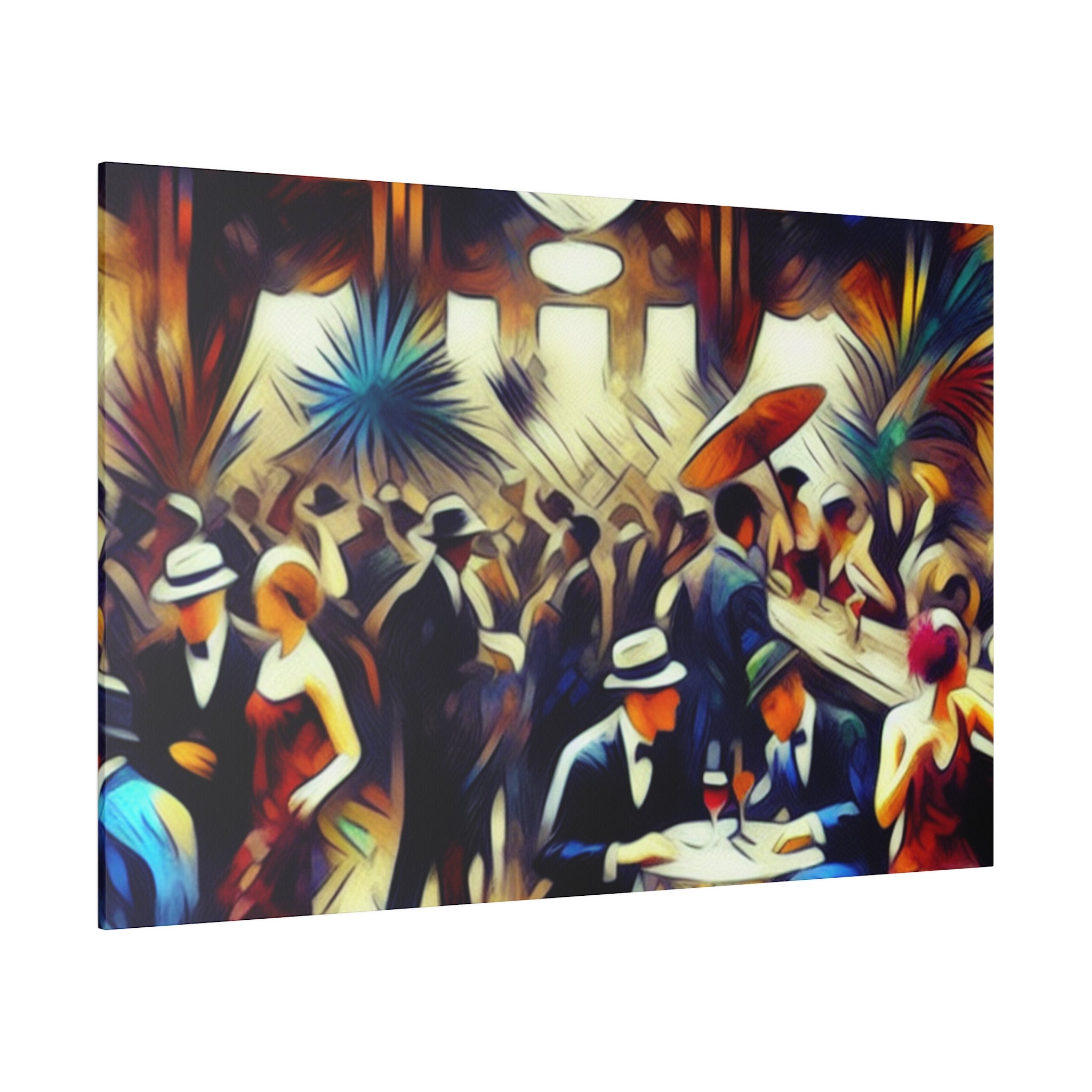 Hush Haven 1920s Retro Speakeasy Bar Art Canvas