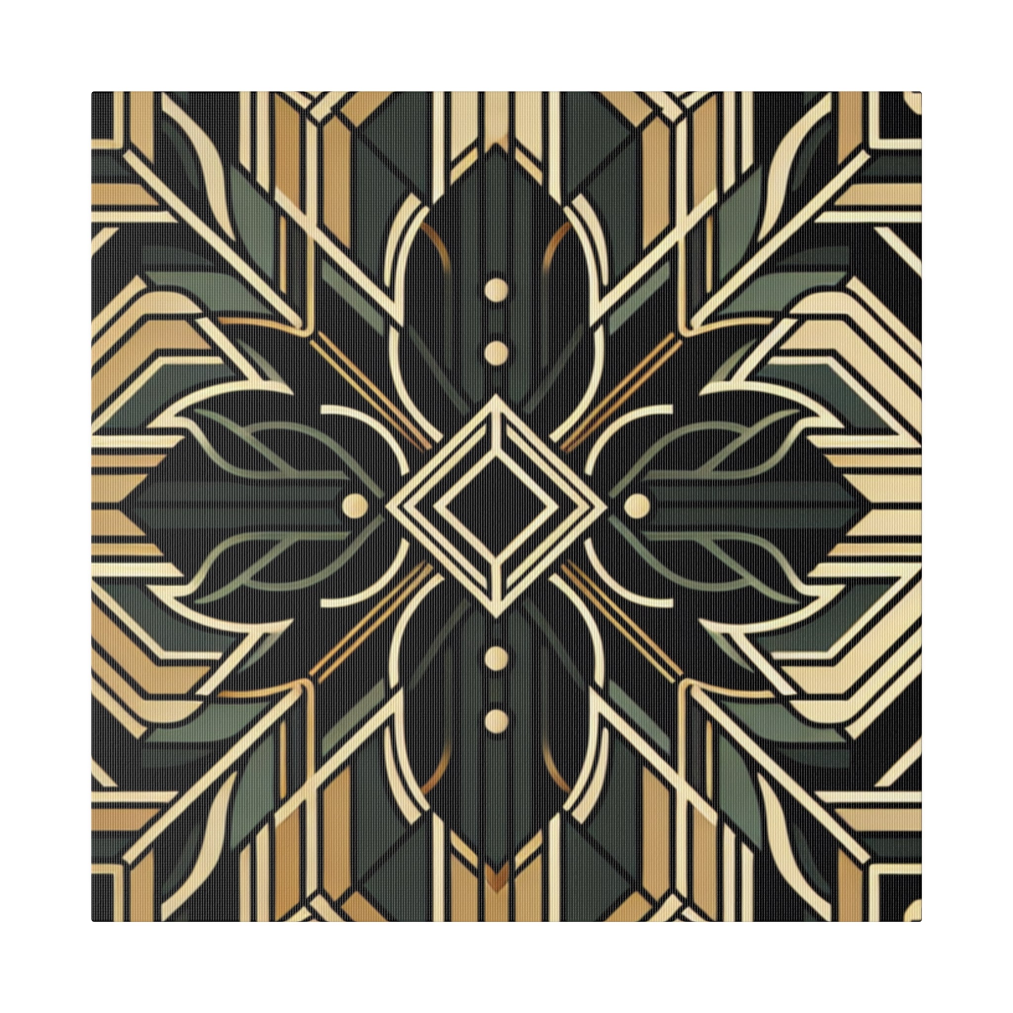 Deco Elegance Whirl Art Deco Wall Art Canvas