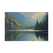 Lake Serenity Bliss Lake Painting Canvas