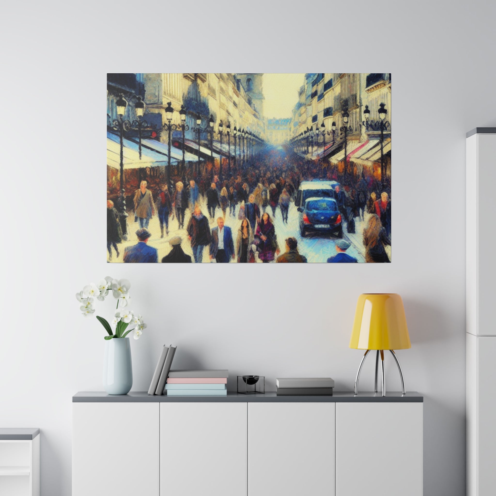 Rue d'Art Vivant French Street Painting Canvas