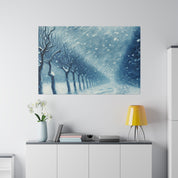 Blizzard Storm Snowscape Winter Painting Canvas