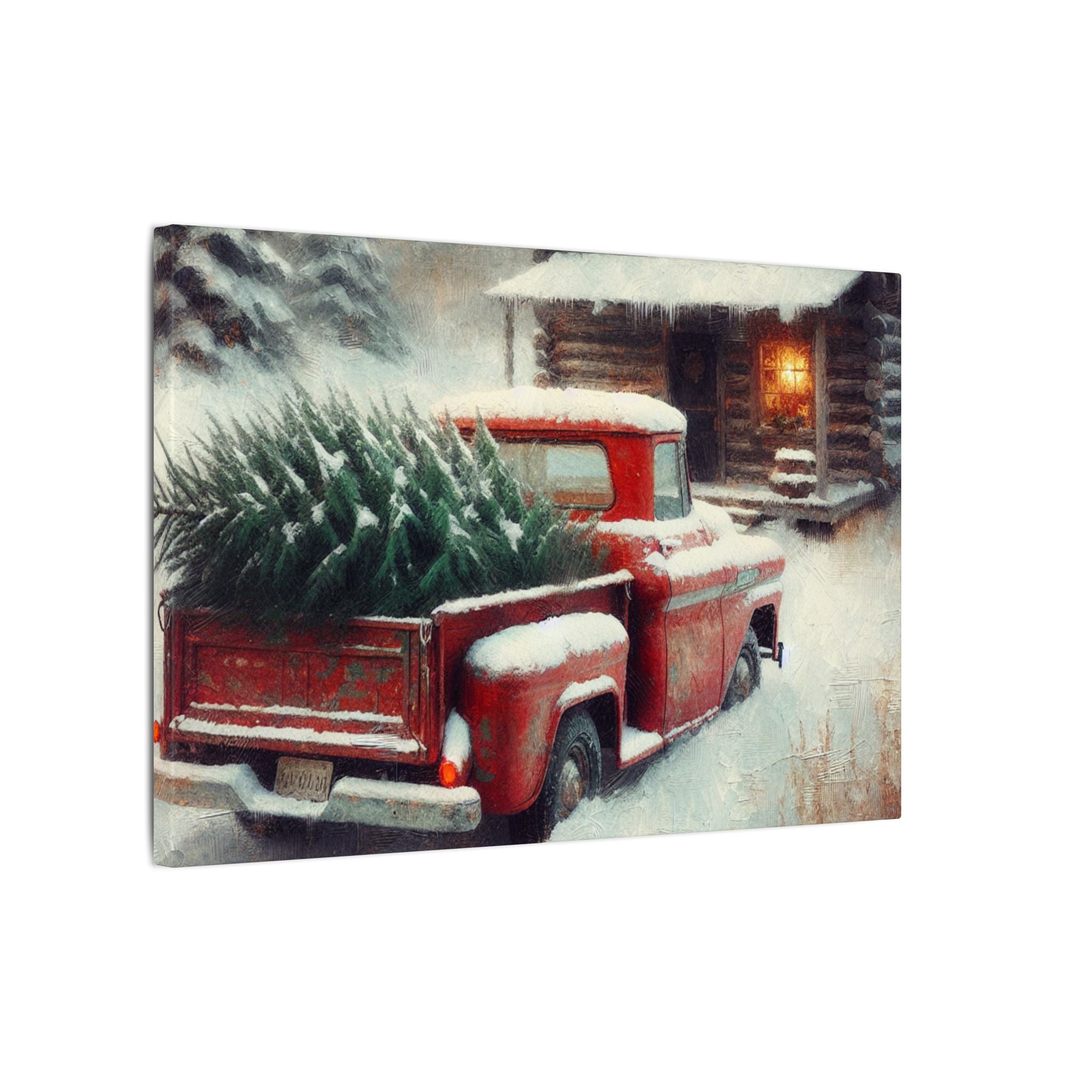 Rustic Christmas Homecoming Canvas