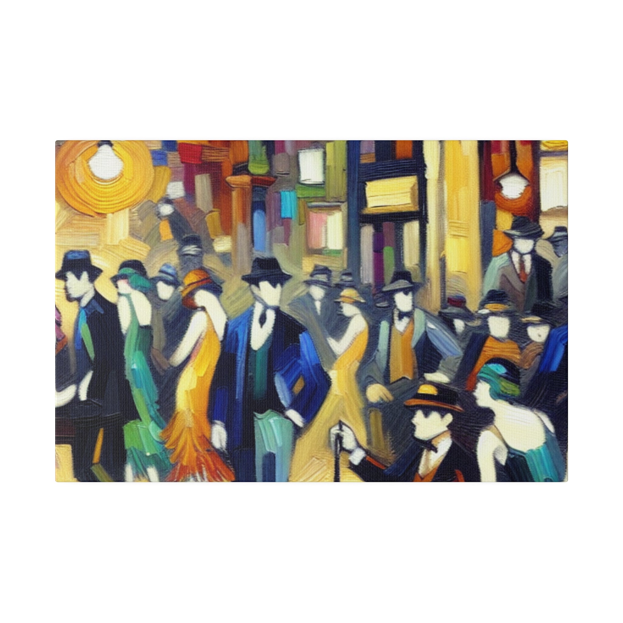 Bar Painting | Speakeasy 1920s Party Scene | Home Bar Decor Canvas