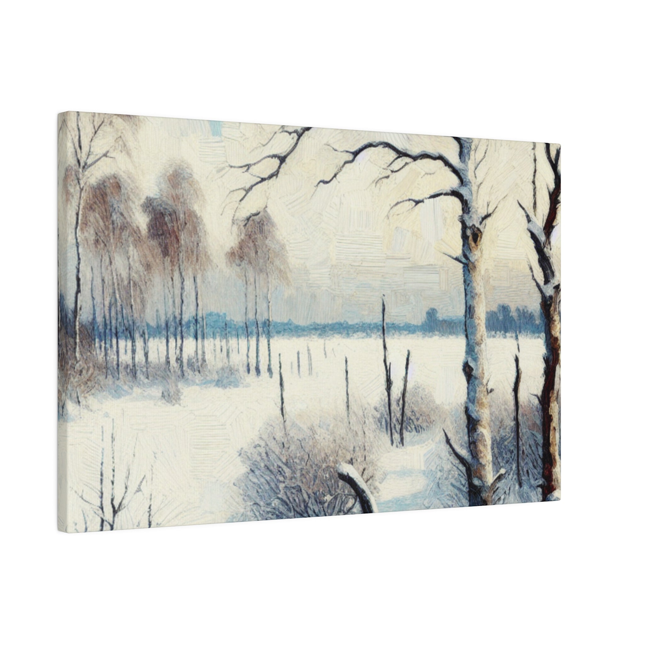 An Expressionist Snowscape Chronicle Winter Painting Canvas