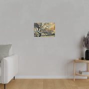 Frosted Ages An Expressionist Journey Winter Painting Canvas