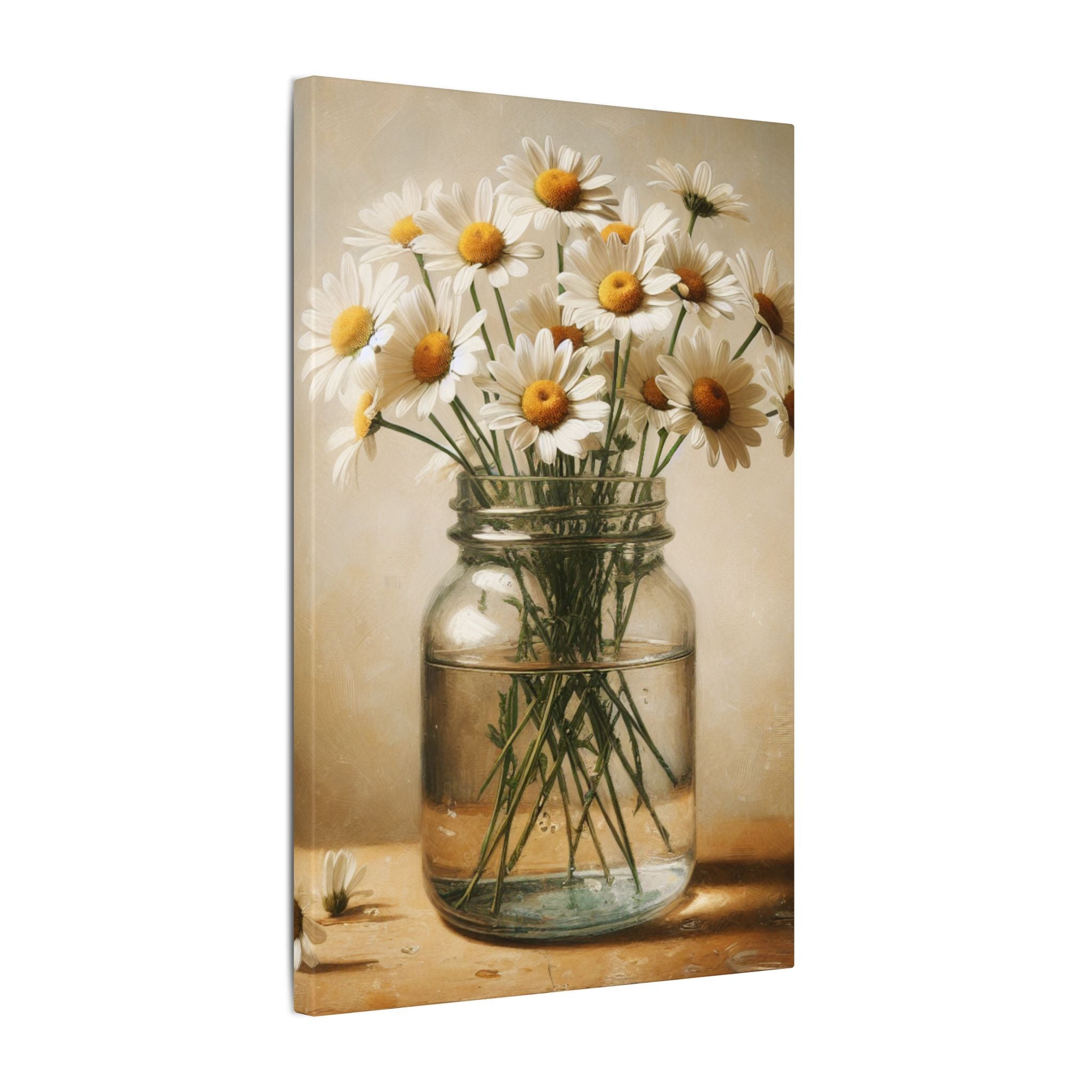 Farmhouse Daisy Jar Canvas