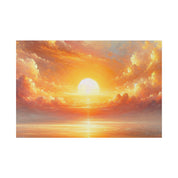 Dawn's Vibrant Embrace Impressionist Sunrise Painting Canvas