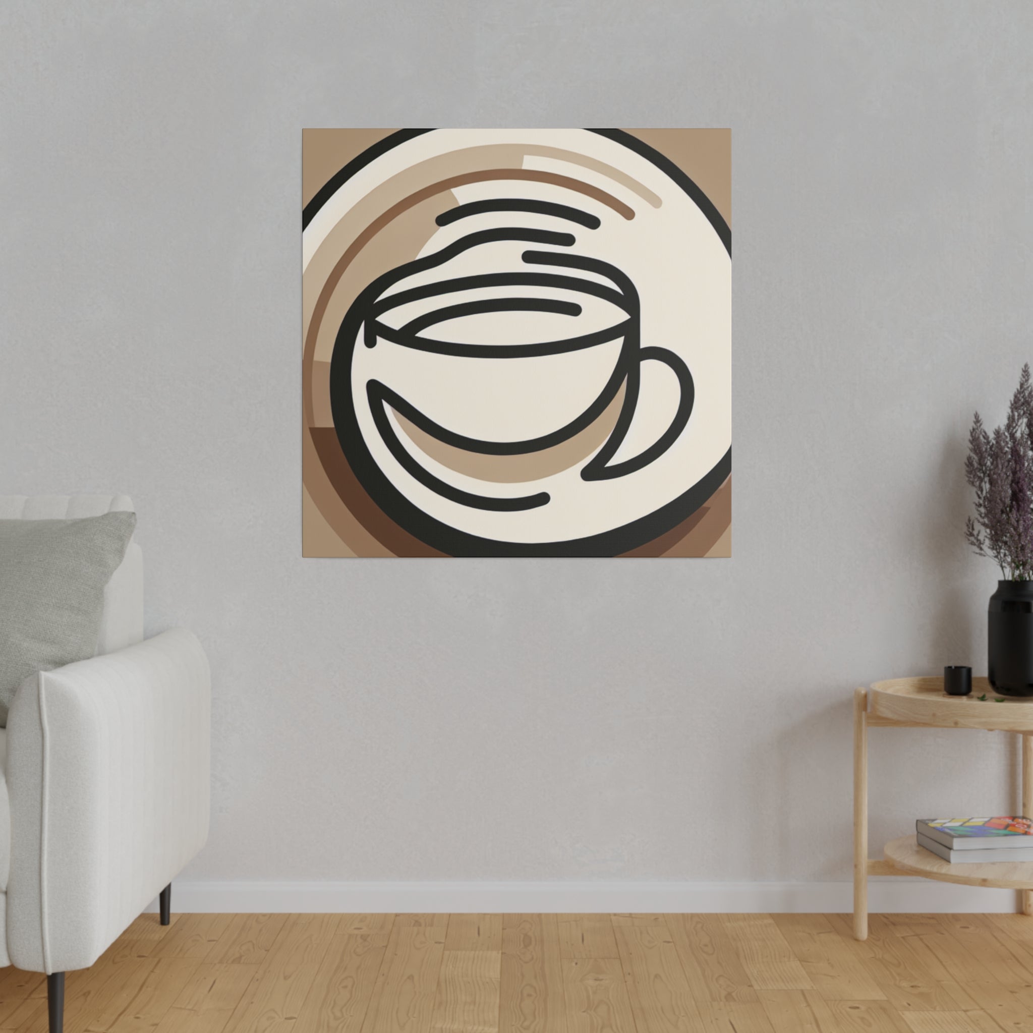 Ambient Cafe Art Minimalism Coffee Wall Art Canvas