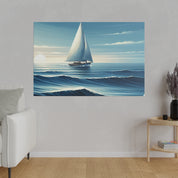 Serenity Voyage Sailboat Painting Canvas