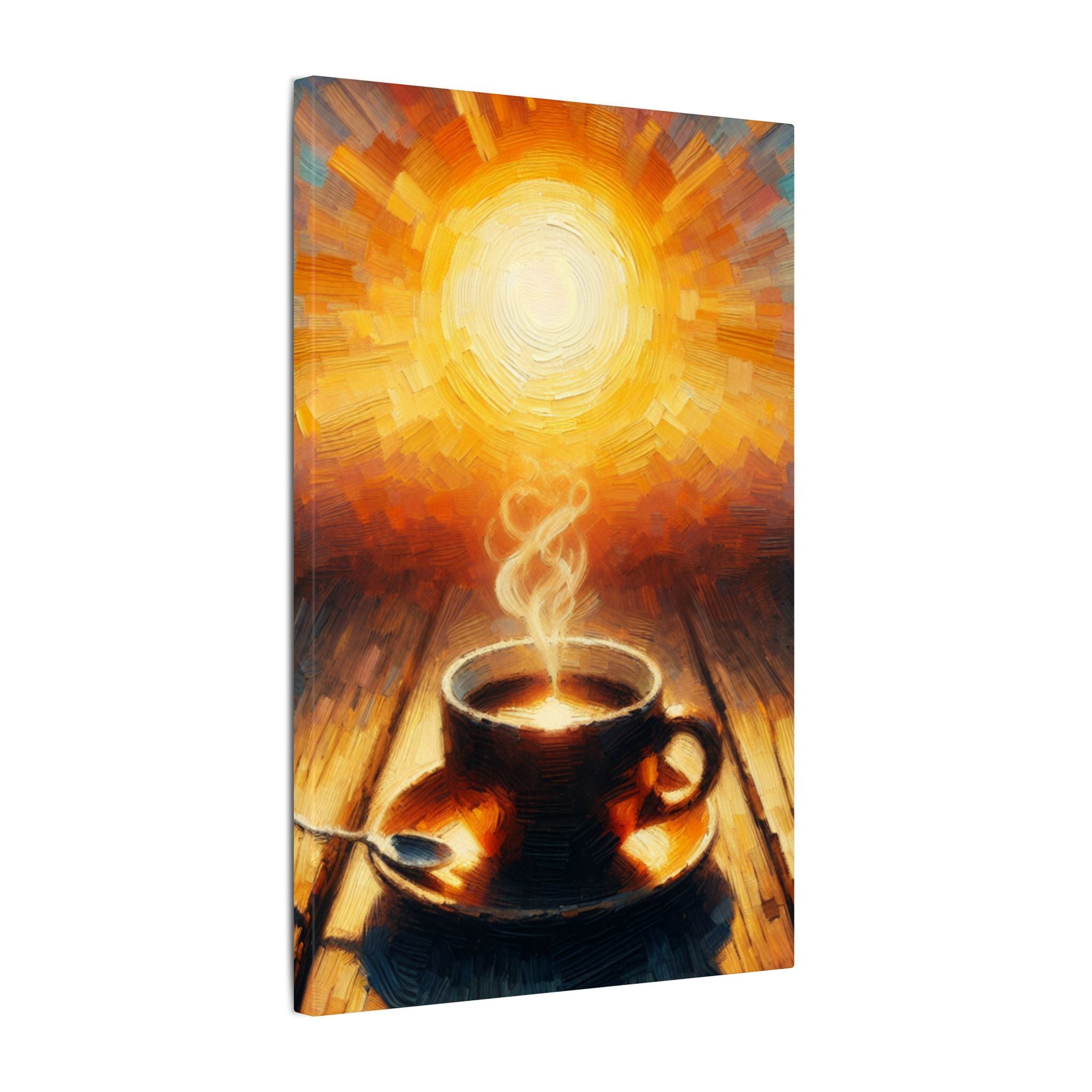 Rustic Sunshine Coffee Canvas