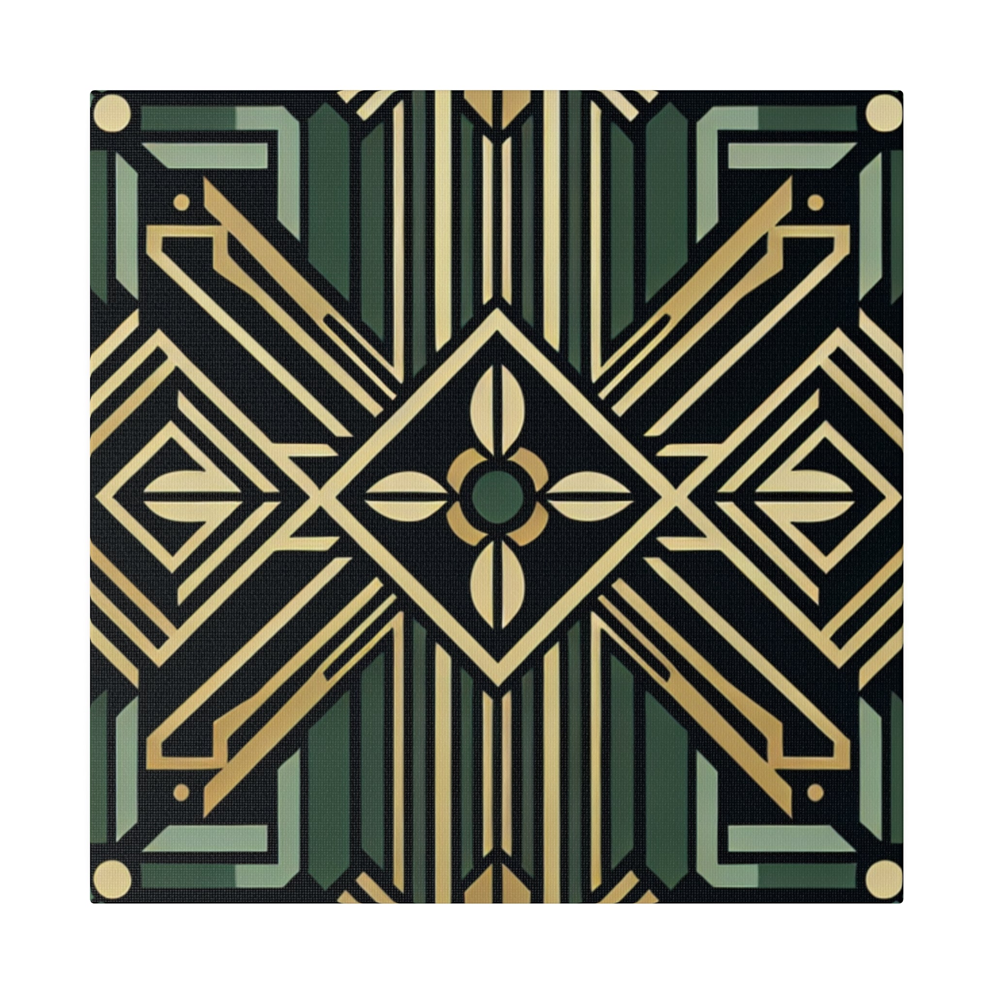 Deco Dazzle Elegance PatternArt Deco Wall Art Canvas