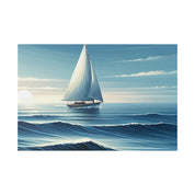 Serenity Voyage Sailboat Painting Canvas