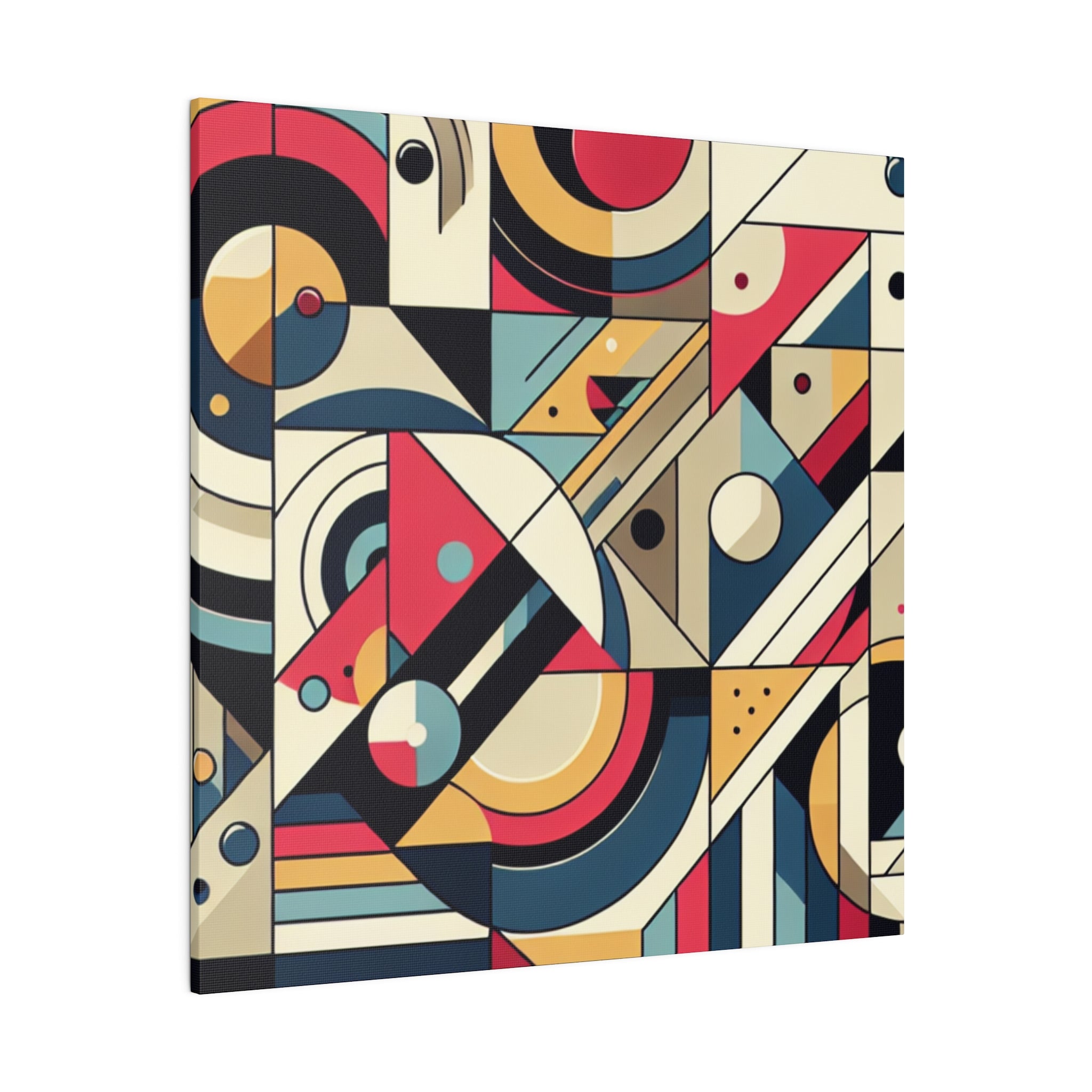 Abstract Pulsations Geometric Painting Canvas