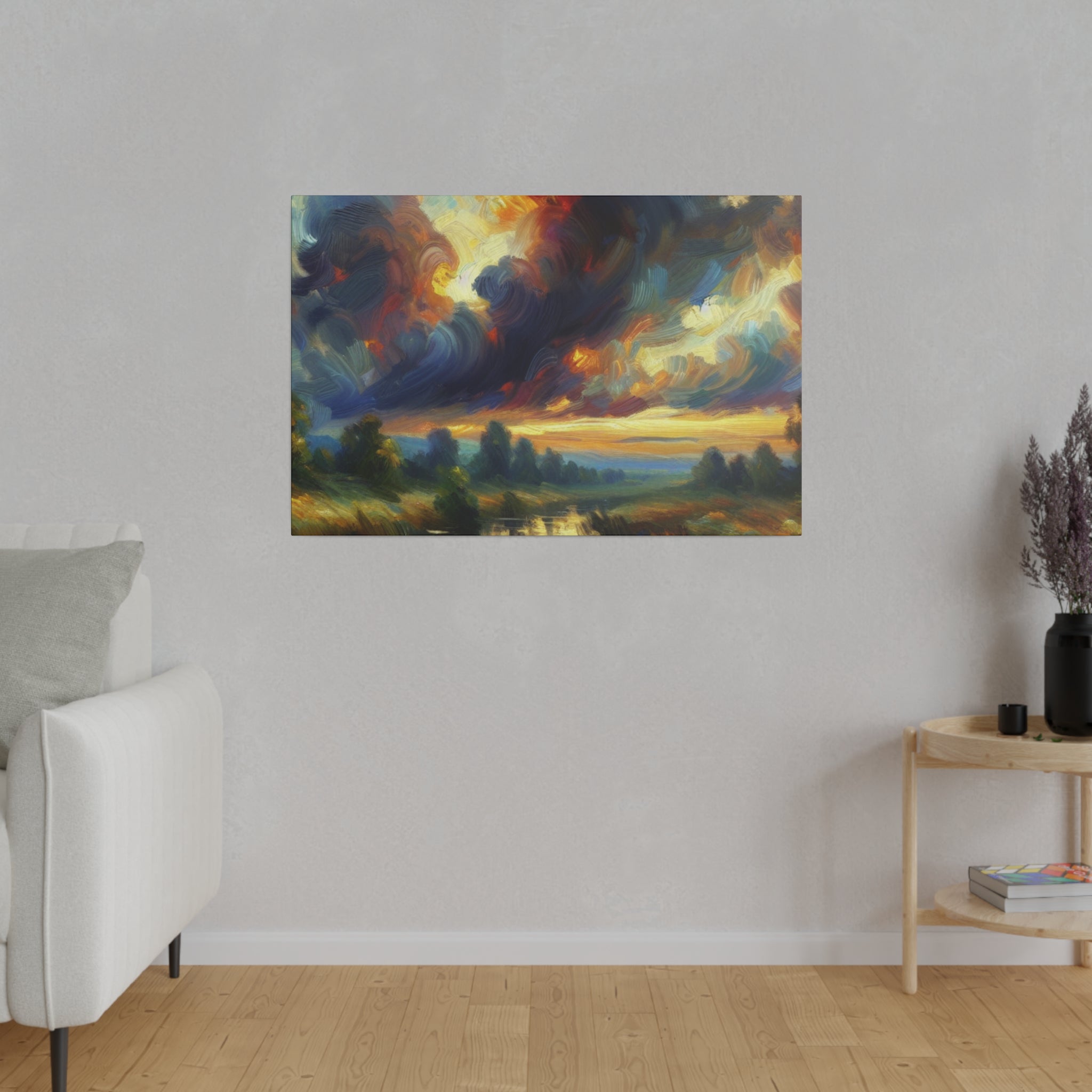 Stormscape Ethereal Euphoria Landscape Painting Canvas