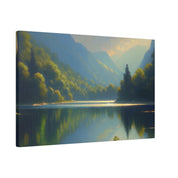 Lake Serenity Bliss Lake Painting Canvas