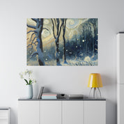 Vintage Snowscape Vision Winter Painting Canvas