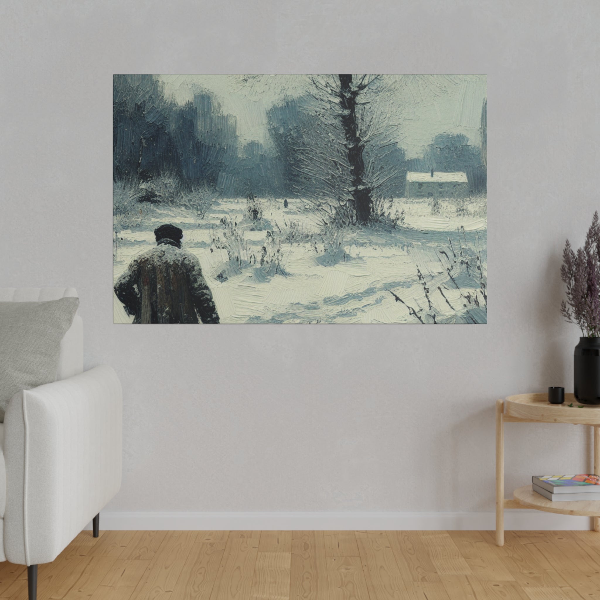 Whispers of Winter Past Snowscape Winter Painting Canvas