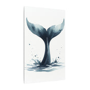Whale Tail Silhouette Canvas