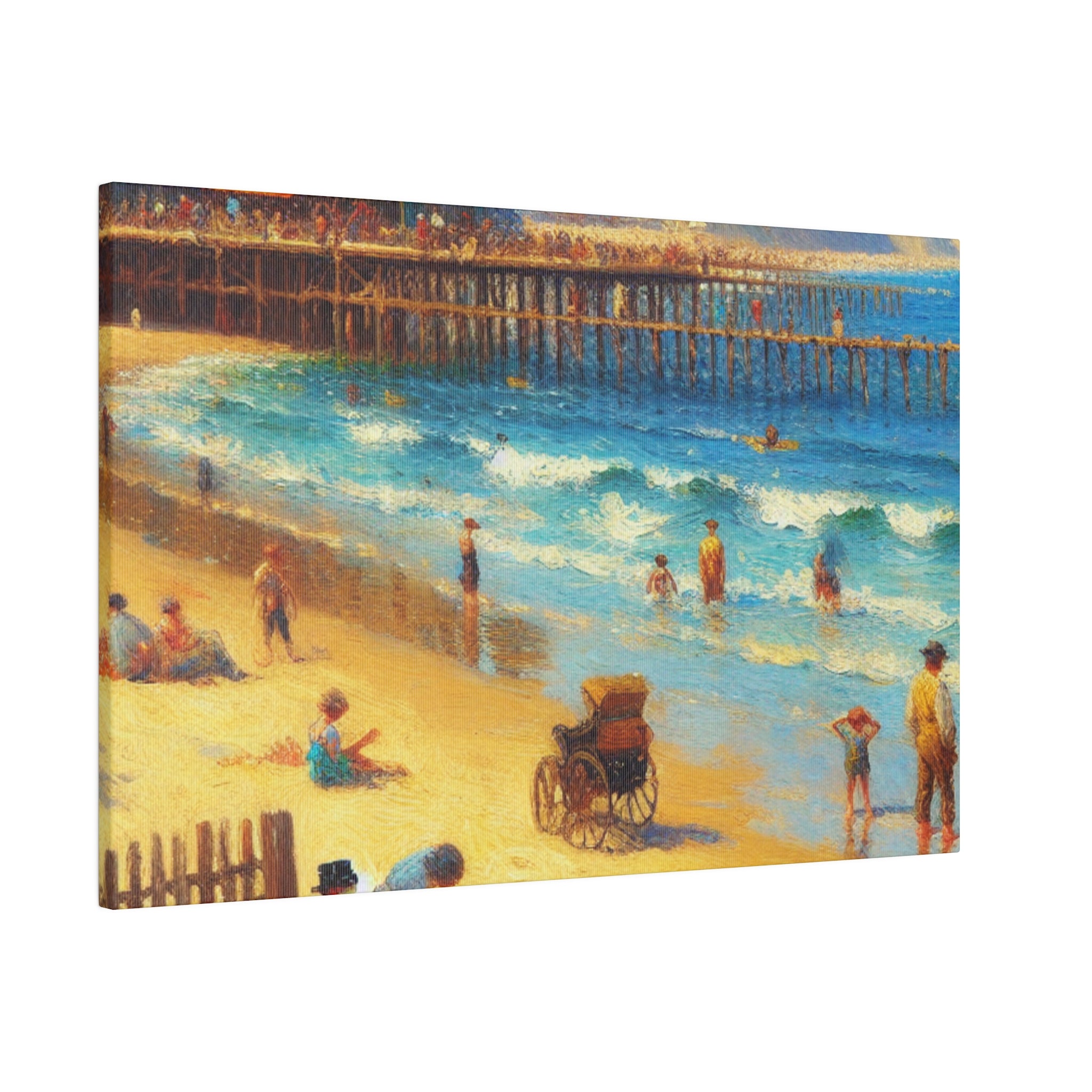 Summer Beach Mornings Coastal Beach Painting Canvas