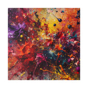 Splatter Expression Color Splash Abstract Artwork Canvas