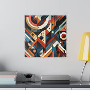 Vibrant Maximalist Symphony Geometric Painting Canvas