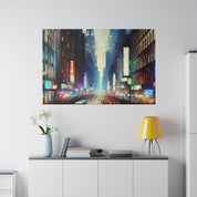 Manhattan Hues Alive New York City Street Painting Canvas