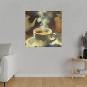 Impressionist Coffee Artwork Coffee Painting Canvas