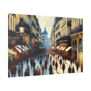 Monet's Urban Symphony French Street Painting Canvas