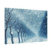 Blizzard Storm Snowscape Winter Painting Canvas