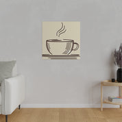 Simplicity in Sips Minimalist Coffee Decor Artistry Coffee Wall Art Canvas