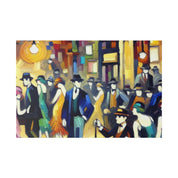 Bar Painting | Speakeasy 1920s Party Scene | Home Bar Decor Canvas