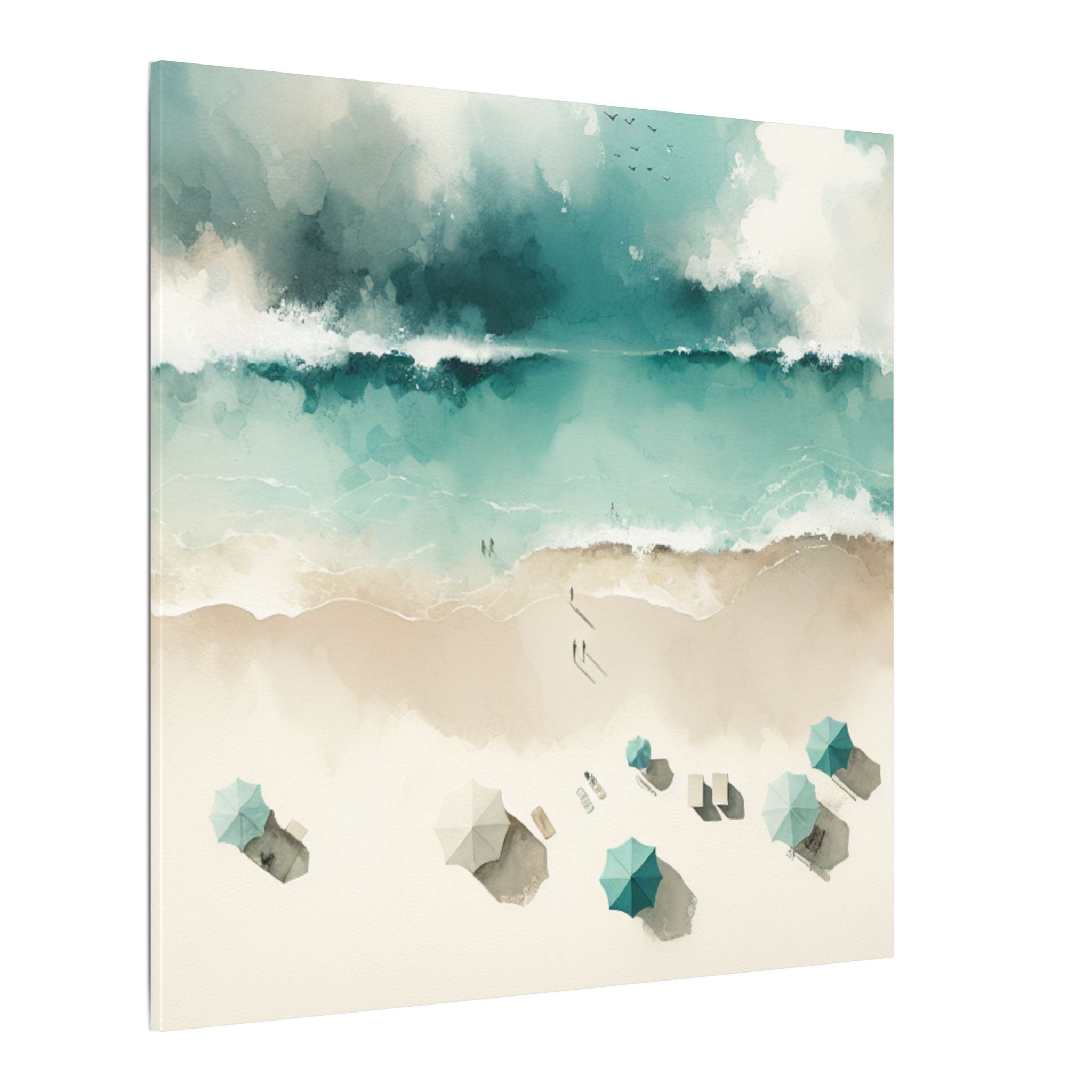 Aerial Shoreline Canvas