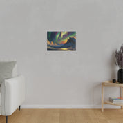 Auroral Frost Lullaby Northern Lights Painting Canvas