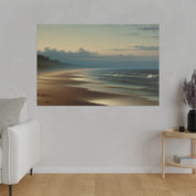 Seashore Muted Tonalism Beach Painting Canvas