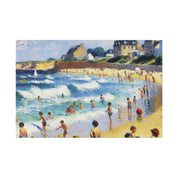 Seaside Serenity Coastal Decor Beach Painting Canvas