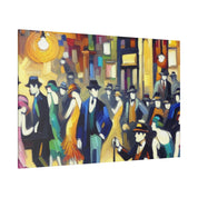 Bar Painting | Speakeasy 1920s Party Scene | Home Bar Decor Canvas