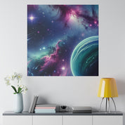 AstroGlow Majestic Nebula Galaxy Space Art Canvas