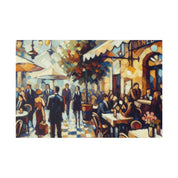 European Serenity Scenes Cafe Artwork Canvas