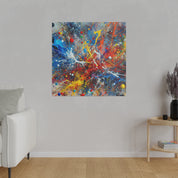 Striking Splatter Art Abstract Painting Canvas