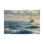 Sailboat Mirage Sailboat Painting Canvas