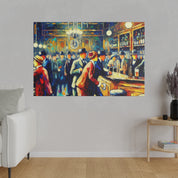 Jazz Hush Hideaway 1920s Prohibition Retro Speakeasy Bar Art Canvas