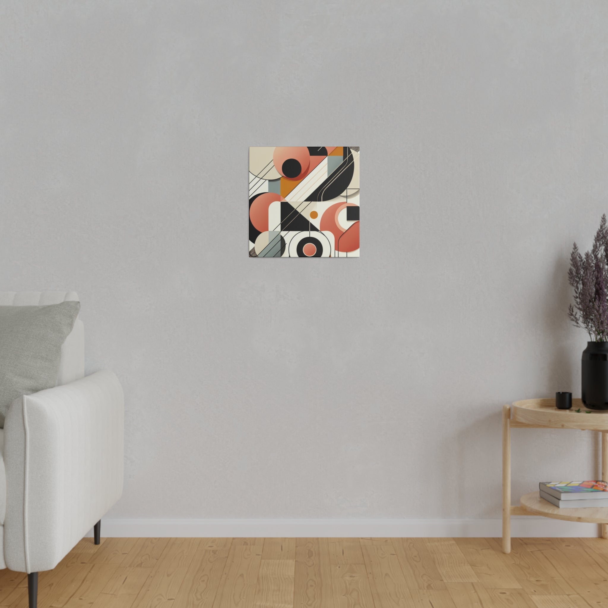 Vivid Geometry A Symphony of Shapes Geometric Painting Canvas