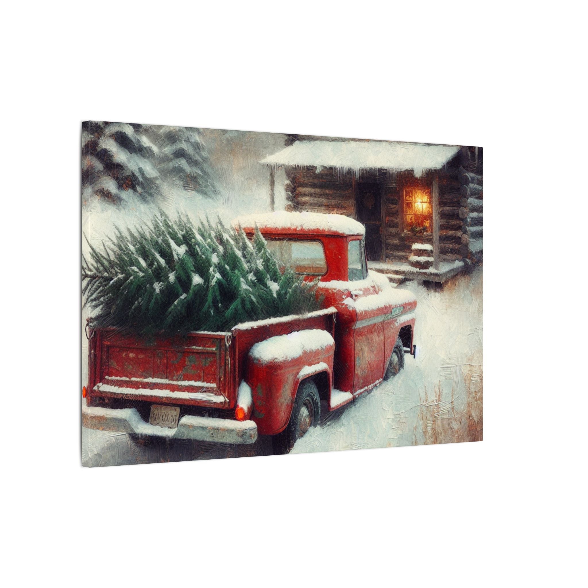 Rustic Christmas Homecoming Canvas